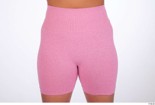 Reeta dressed hips pink short leggings sports thigh 0001.jpg